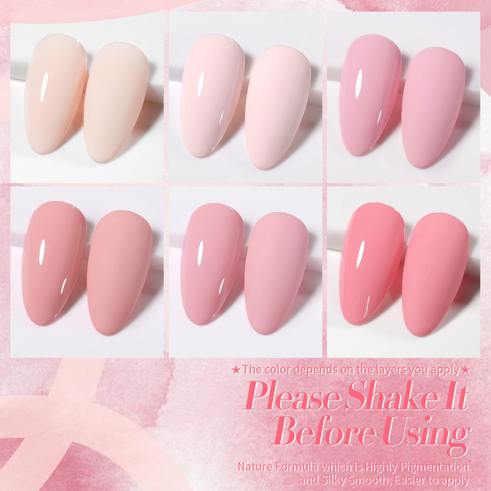 Born Pretty swatch strip fan displaying each pink shade for color planning and contrast