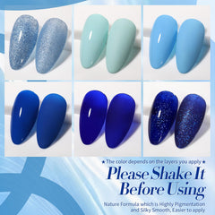 Born Pretty swatch strip on hand showing color range for easy shade selection benefits