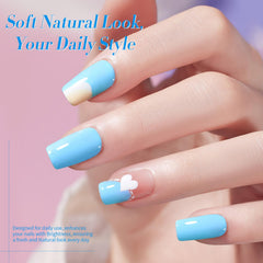 Born Pretty nail wheel swatches displaying six pastel shades for color decision-making