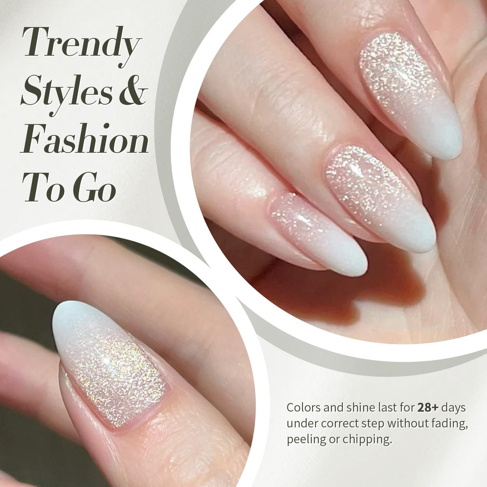 Born Pretty texture close-up highlighting holographic shimmer and glossy finish