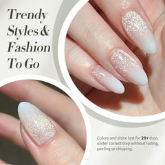 Born Pretty texture close-up highlighting holographic shimmer and glossy finish