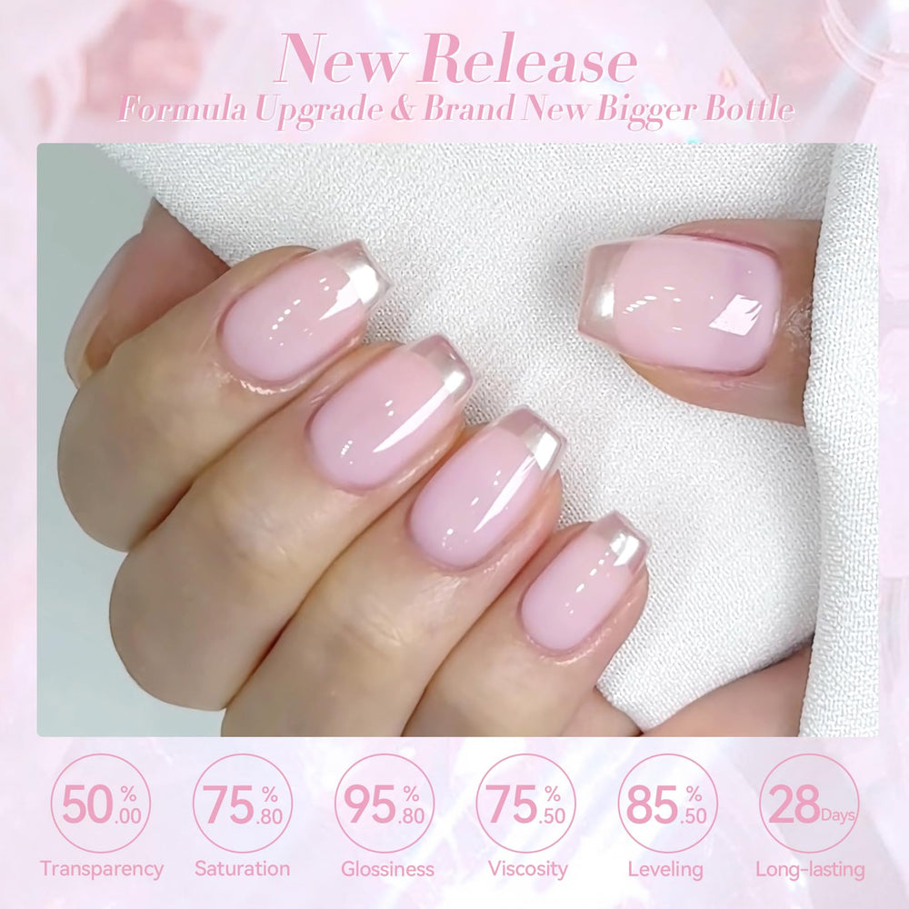 Born Pretty gel texture close-up highlighting glossy finish and smooth application benefit