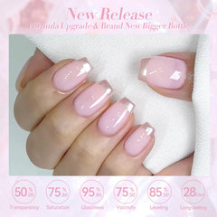 Born Pretty gel texture close-up highlighting glossy finish and smooth application benefit