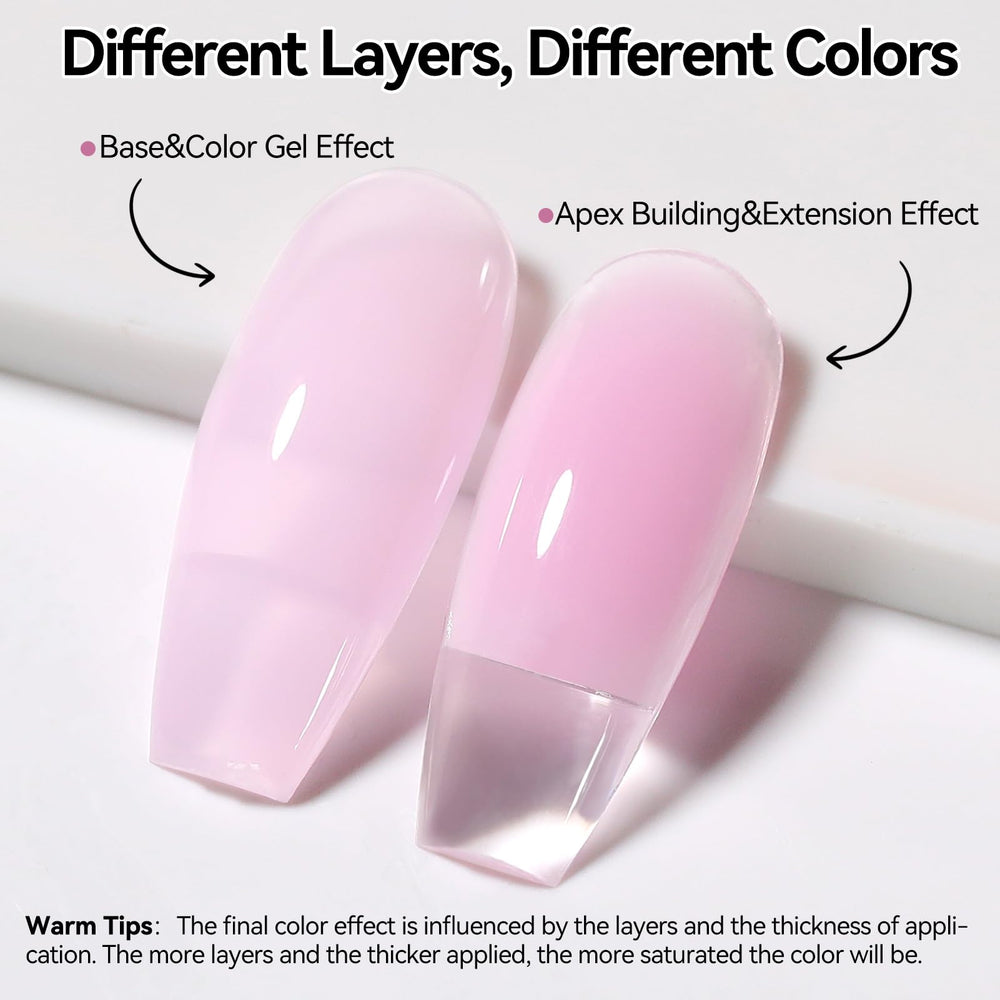 born pretty texture closeup of gel consistency highlighting smooth spreadability for easier sculpting