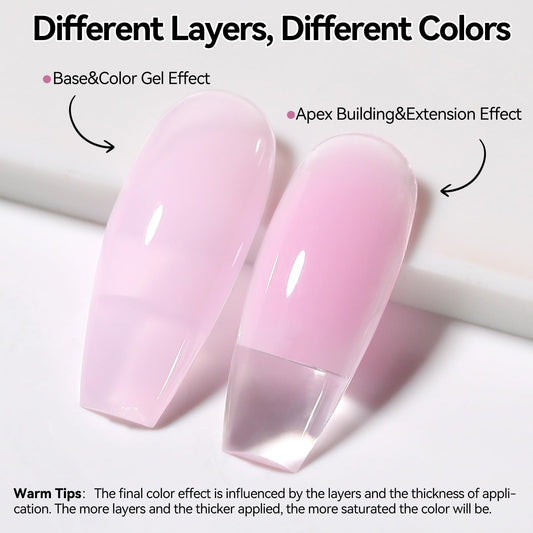 born pretty texture closeup of gel consistency highlighting smooth spreadability for easier sculpting