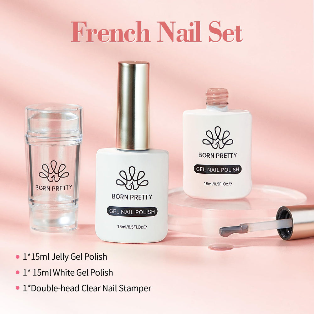Born Pretty jelly gel texture swipe showing smooth application and coverage