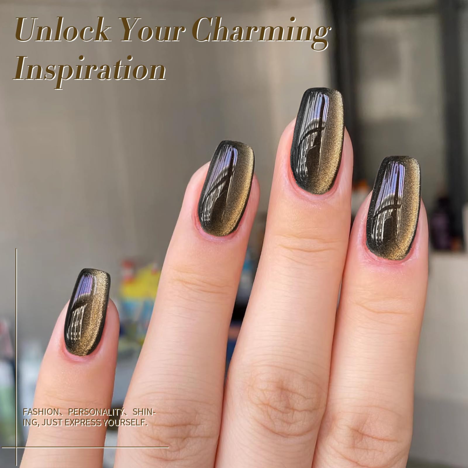 BORN PRETTY glossy texture swatch highlighting high-shine finish benefit