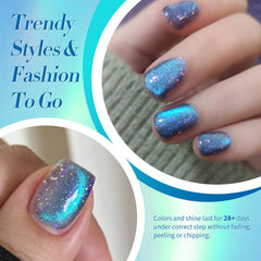 Born Pretty texture shimmer pigment close-up showing holographic particles for intensity benefit