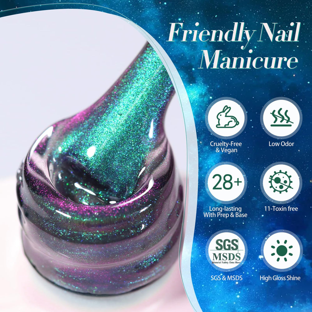 Born Pretty top coat gloss finish on nails showing durable shine and sealed manicure protection