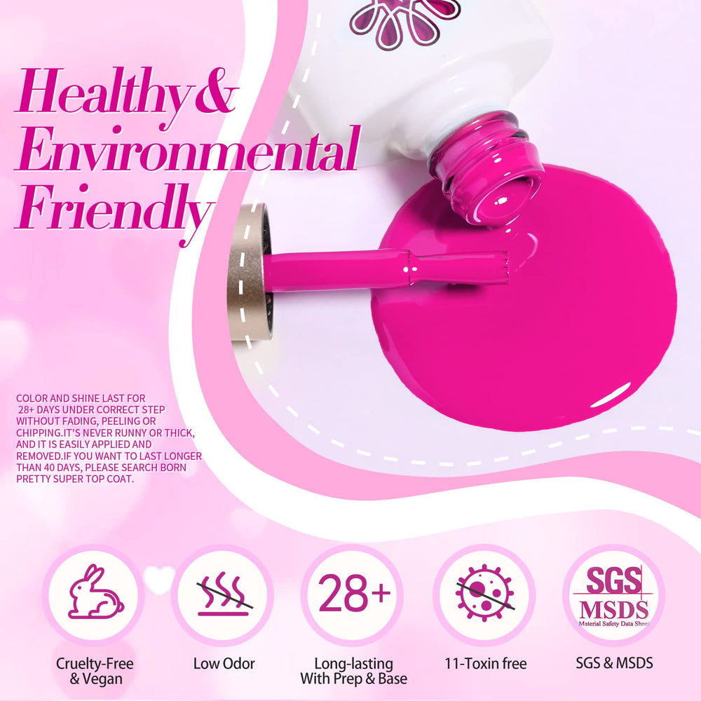 Born Pretty lifestyle scene for Valentine's Day showcasing festive pink manicure