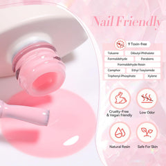 Born Pretty Valentine's manicure lifestyle image showcasing romantic pink style
