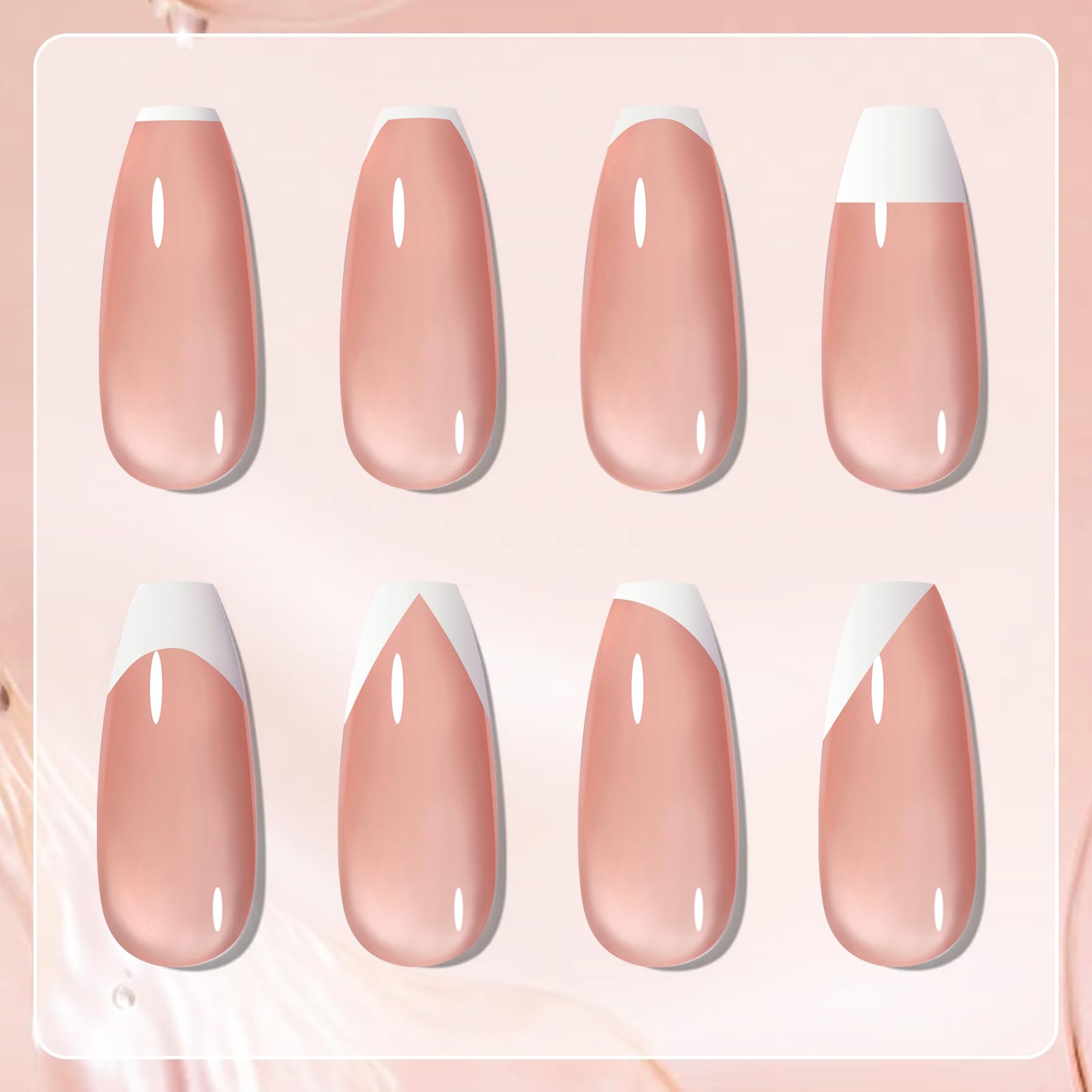Born Pretty white gel bottle detail showing opaque white for crisp tips