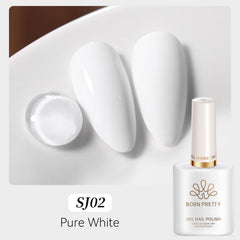 Born Pretty label close-up showing product name and low-odor formulation benefits