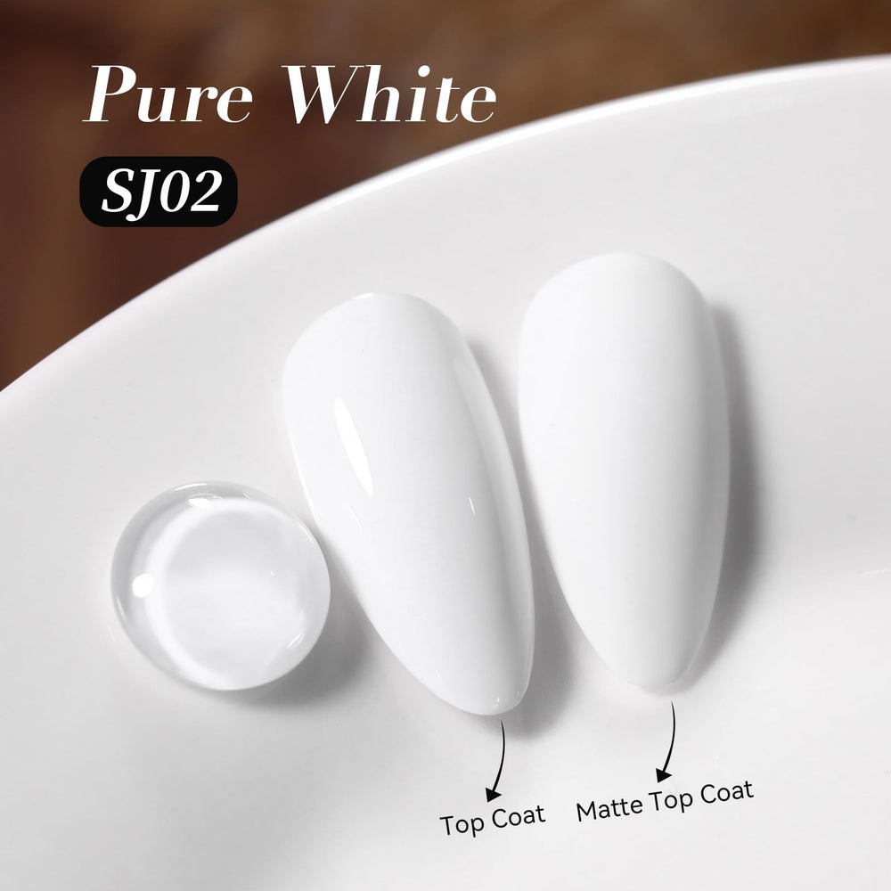 Born Pretty brush stroke close-up showing smooth white gel texture and opaque coverage