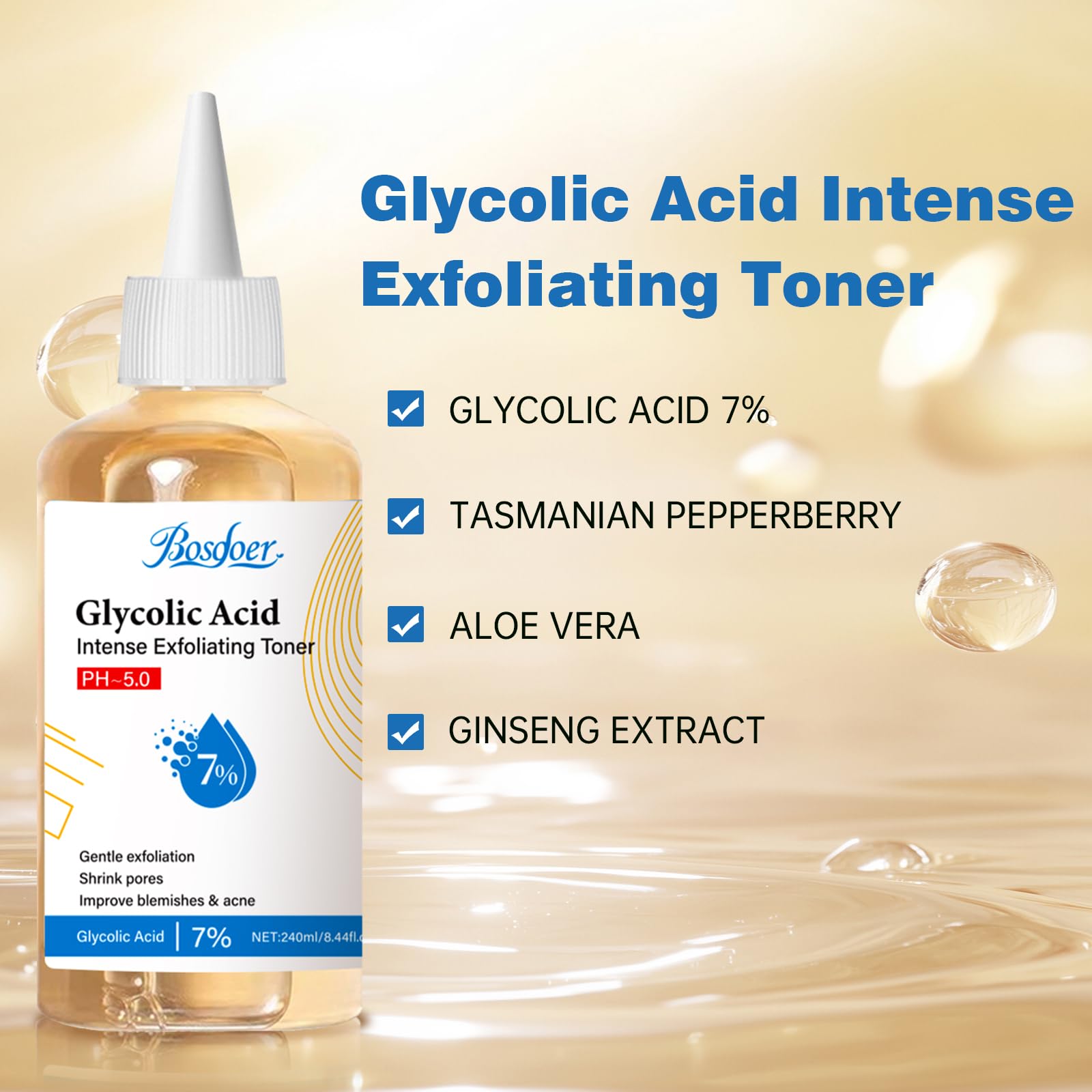 Bosdoer label ingredients close-up emphasising transparent formulation