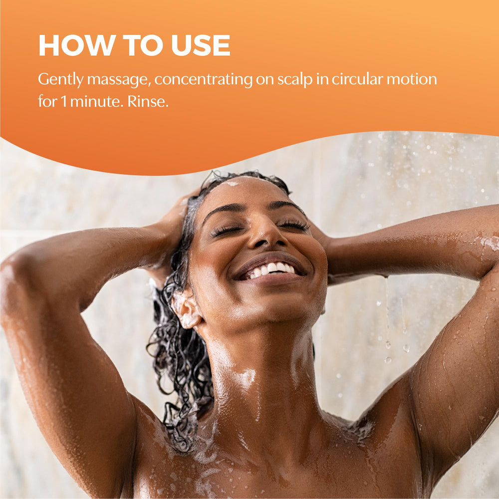 BosleyMD BosRevive in-shower use demonstrating gentle cleansing and volumizing effect