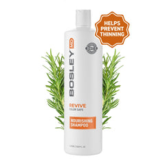 BosleyMD BosRevive 33.8 fl oz bottle beside common toiletries for scale and value