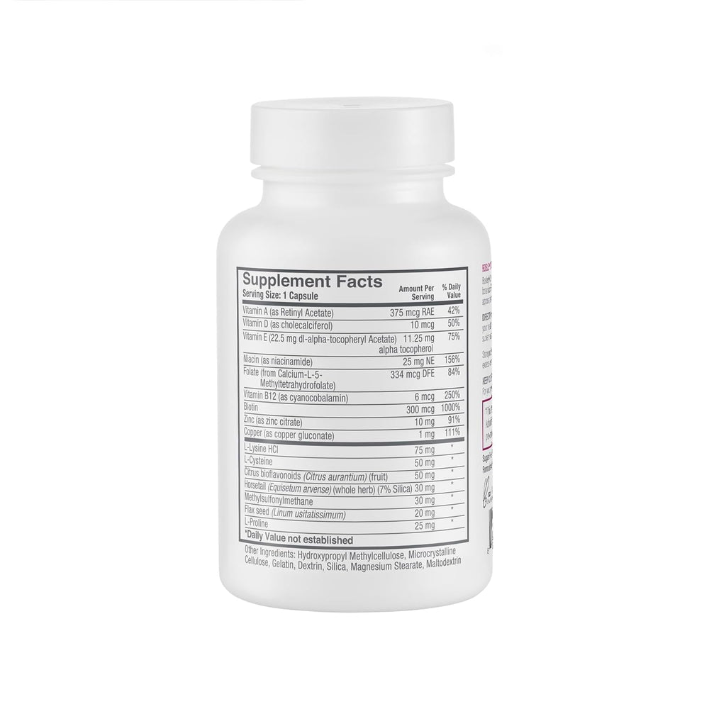 BosleyMD single capsule close-up highlighting smooth vegan capsule and purity benefit