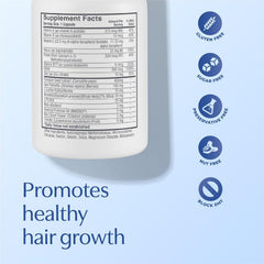 Man taking BosleyMD supplement as part of a morning routine supporting fuller hair