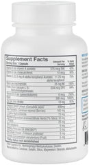 BosleyMD nutritional facts label close-up showing vitamins and minerals included