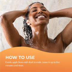 BosRevive being applied to wet hair to show ease of detangling benefit