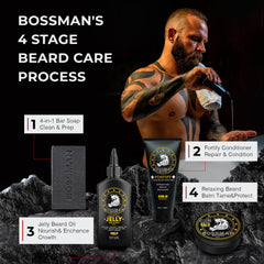 Bossman lifestyle bathroom placement soap on shelf for travel convenience