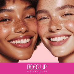 BossUp label ingredient detail emphasizing clean, cruelty-free formulation benefits