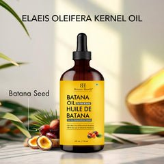 Botanic Hearth oil applied to hair ends showing smoother, hydrated hair benefit