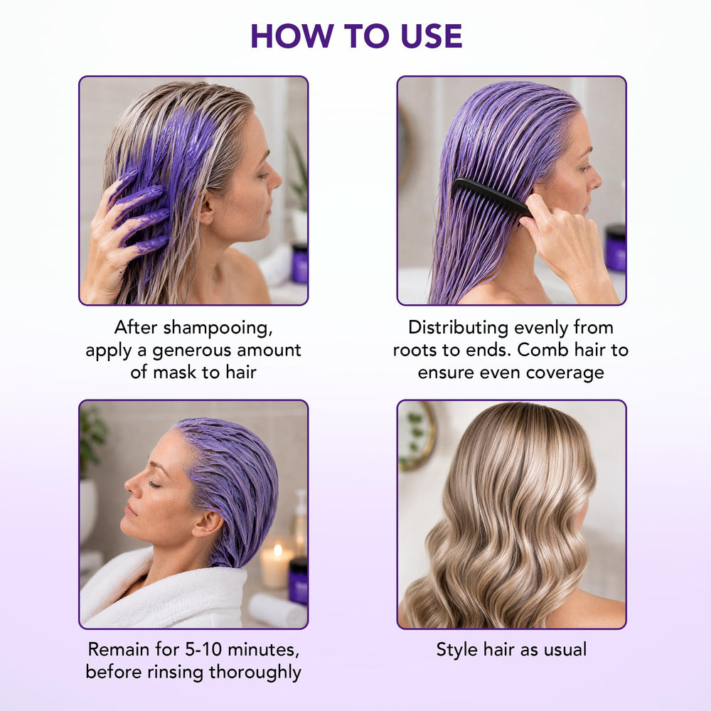 Botanic Hearth model blonde hair after use showing cooler tone