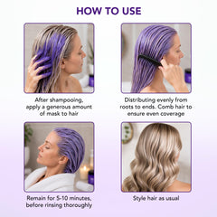 Botanic Hearth model blonde hair after use showing cooler tone