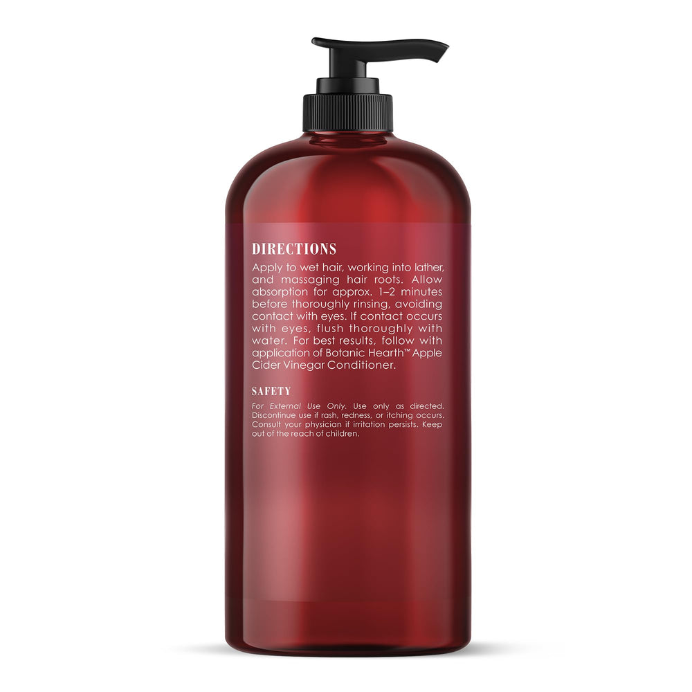 Botanic Hearth bottle styled on bath shelf suggesting daily use