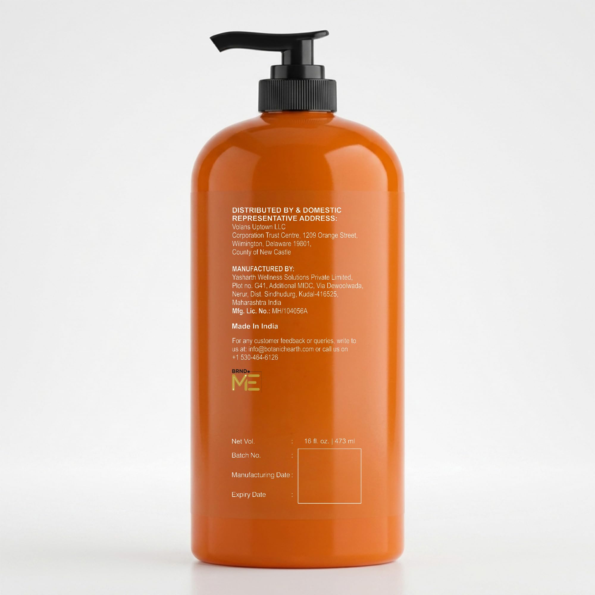 Botanic Hearth bottle on shelf lifestyle shot suggesting attractive bathroom display and aroma