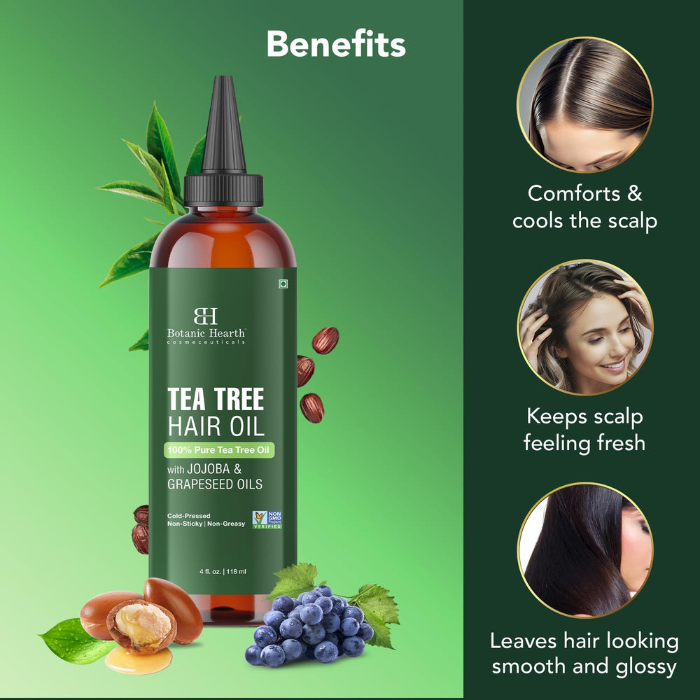 Botanic Hearth being applied to hair for detangling and added shine