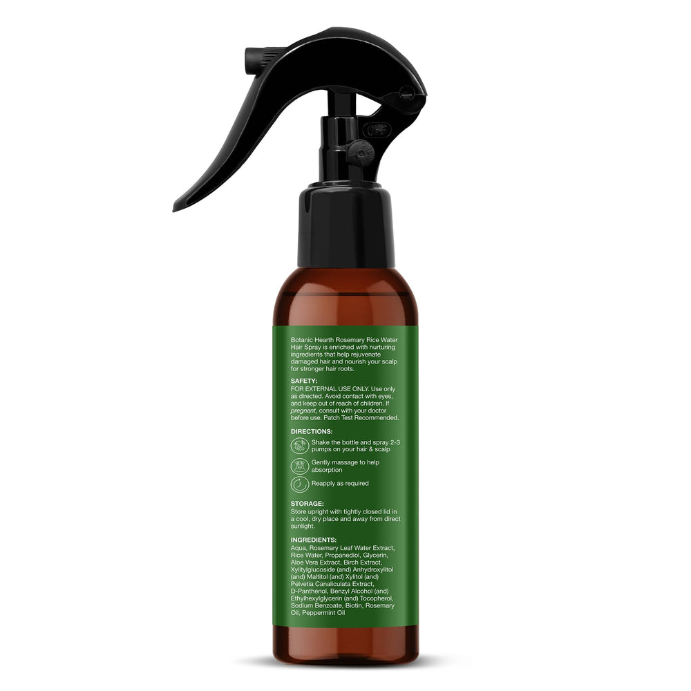 Before and after hair showing Botanic Hearth improved manageability