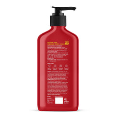 Botanic Hearth shampoo lather texture close-up showing creamy foam