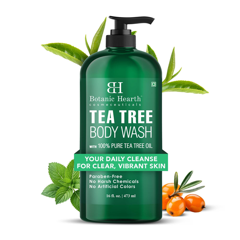 Botanic Hearth label close-up focusing on sulfate paraben free claim and ingredient transparency