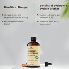 Botanic Hearth lash application in bathroom mirror, subtle sheen and tidy application benefit
