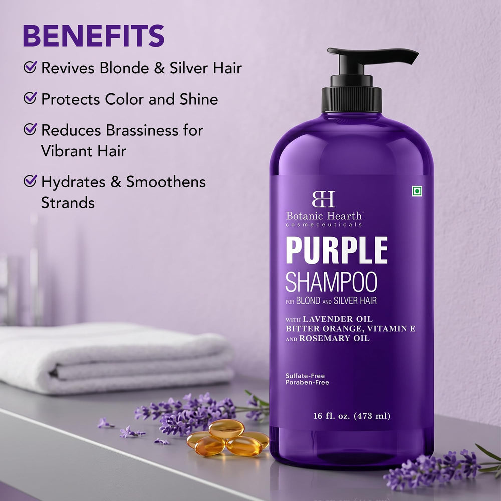 Botanic Hearth lather on blonde hair demonstrating gentle cleansing