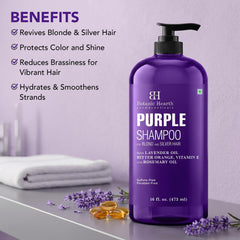 Botanic Hearth lather on blonde hair demonstrating gentle cleansing