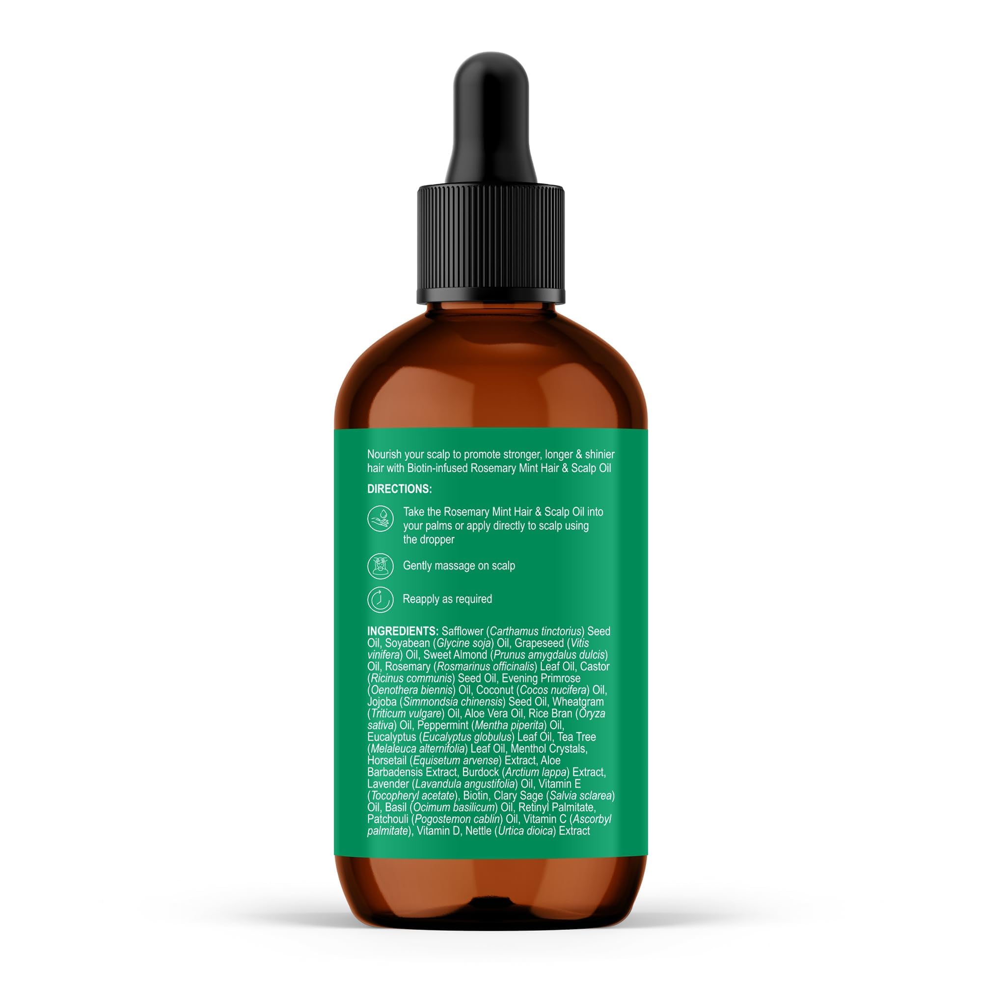 Botanic Hearth bottle on bathroom shelf in lifestyle setting for daily use