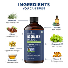 Botanic Hearth visible hair before and after using oil for smoother look