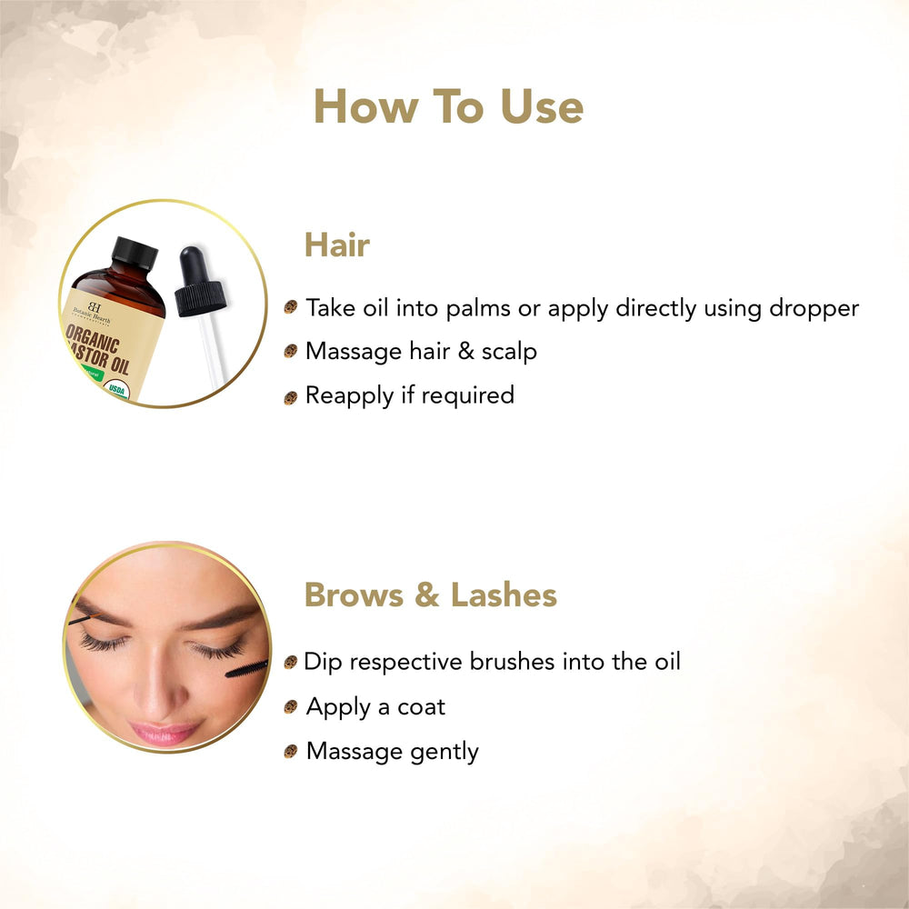 Botanic Hearth applying oil to scalp to nourish and hydrate hair roots