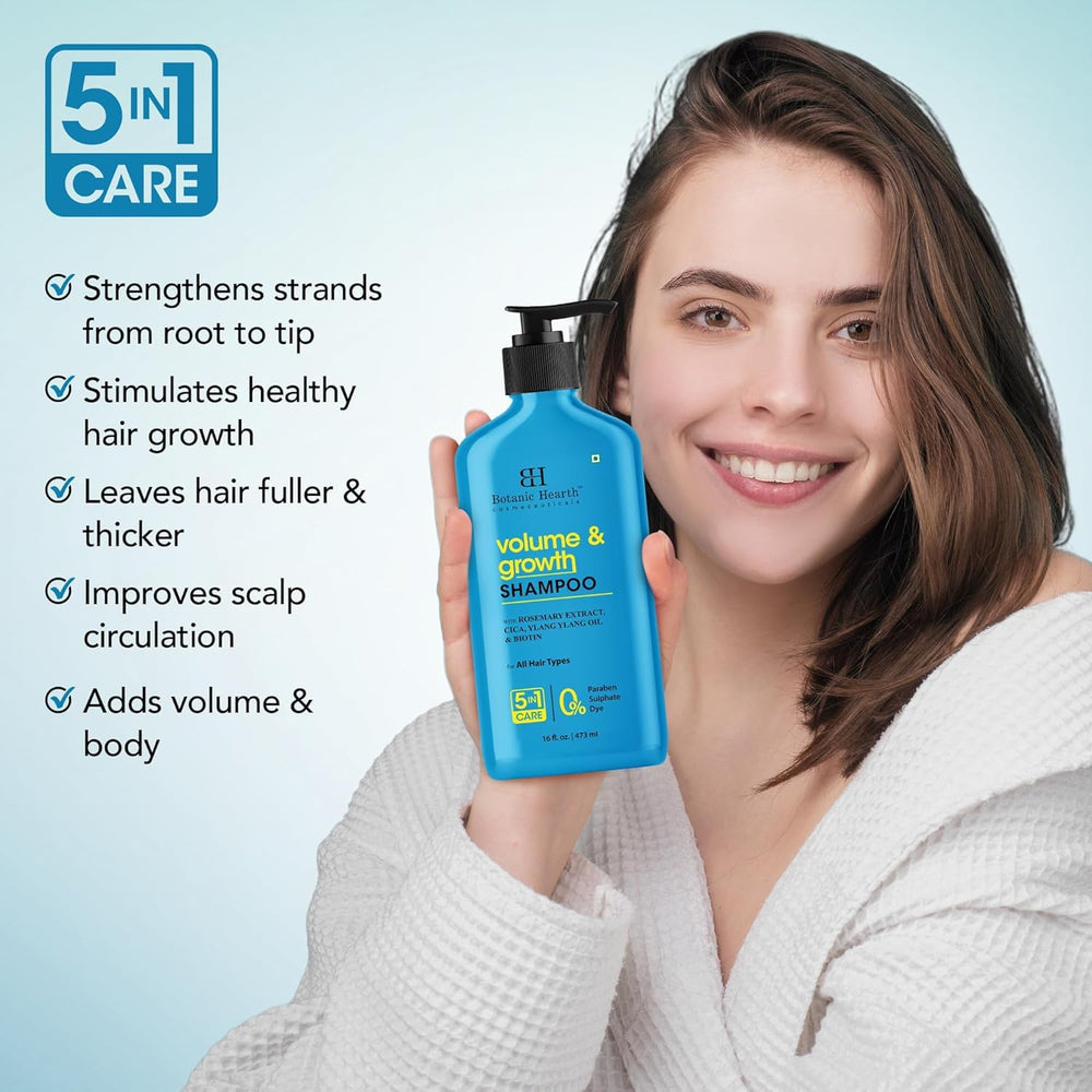 Botanic Hearth scalp massage in shower demonstrating soothing application