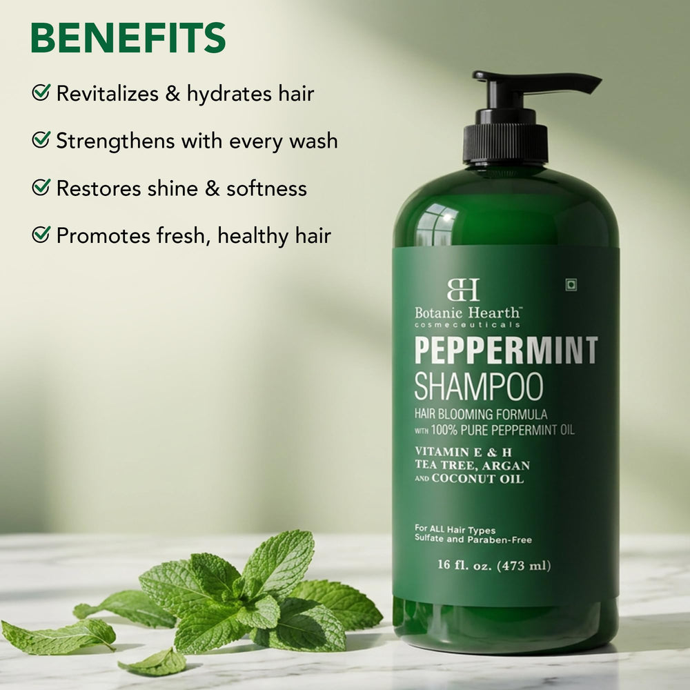 Botanic Hearth shampoo pouring texture highlighting smooth consistency
