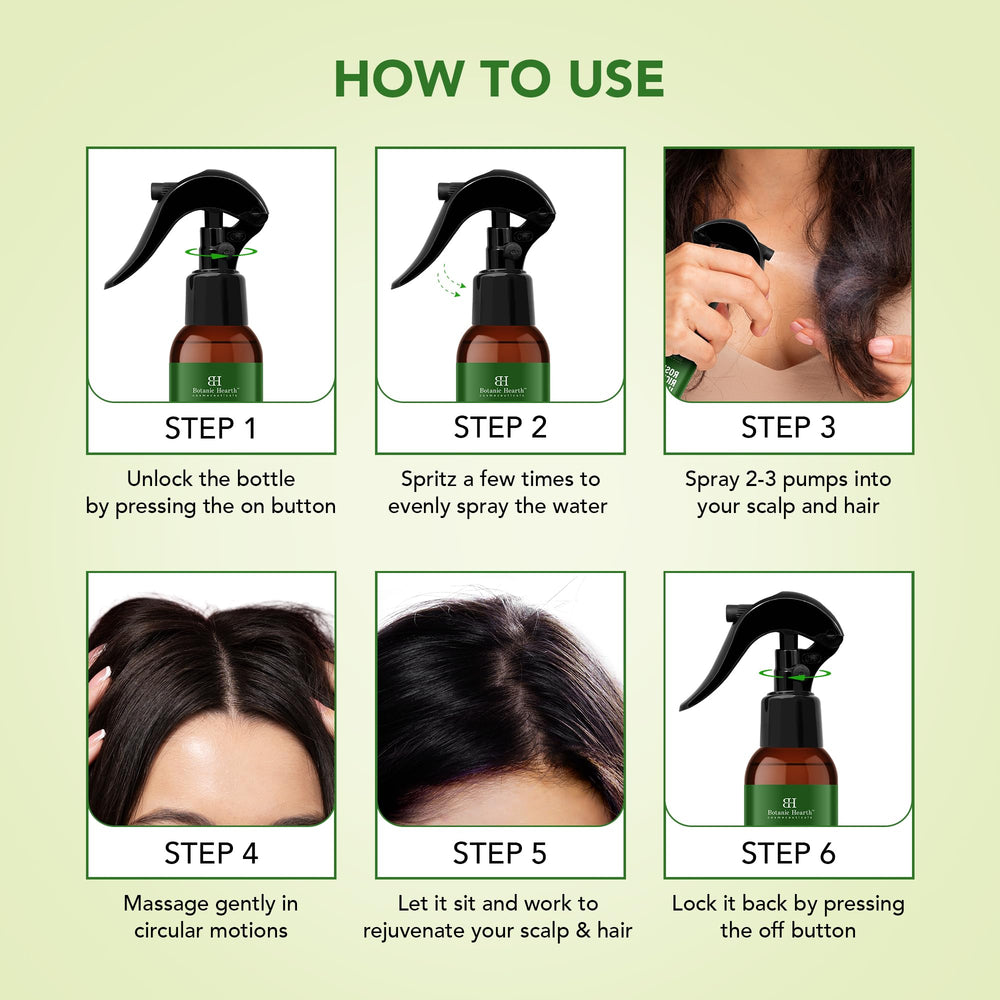 Botanic Hearth 6.8 fl oz bottle next to common items for scale
