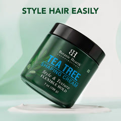 Botanic Hearth applied to damp hair illustrating controlled styling benefit
