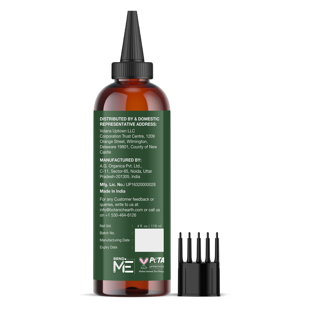 Botanic Hearth bottle staged in bathroom showcasing daily routine use