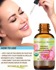 Botanical Beauty label detail with organic claims and ingredient clarity benefit