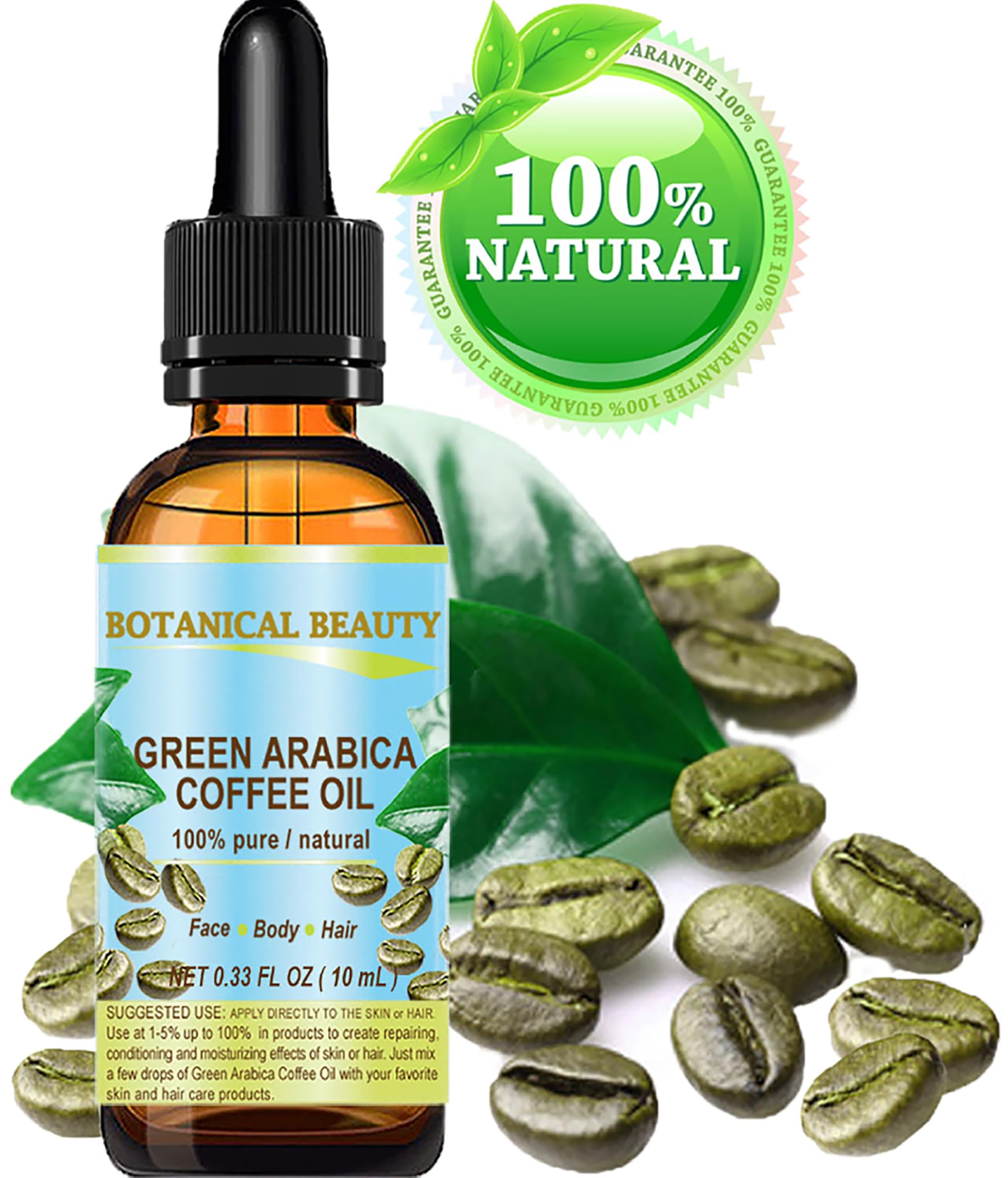 Botanical Beauty label close-up highlighting ingredients and origin
