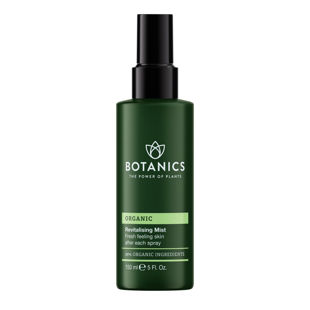 Botanics front packaging showing hydrating face mist for quick refresh